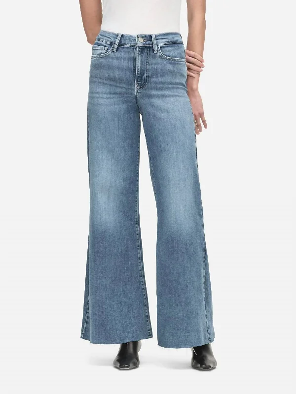 Le Palazzo Crop Raw Fray High-Rise Jean In Whimsy Stylish Cargo Style Jeans