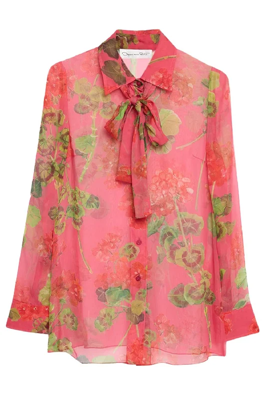 Long Sleeve Tie Neck Chiffon Blouse Sleeveless Chiffon Blouse