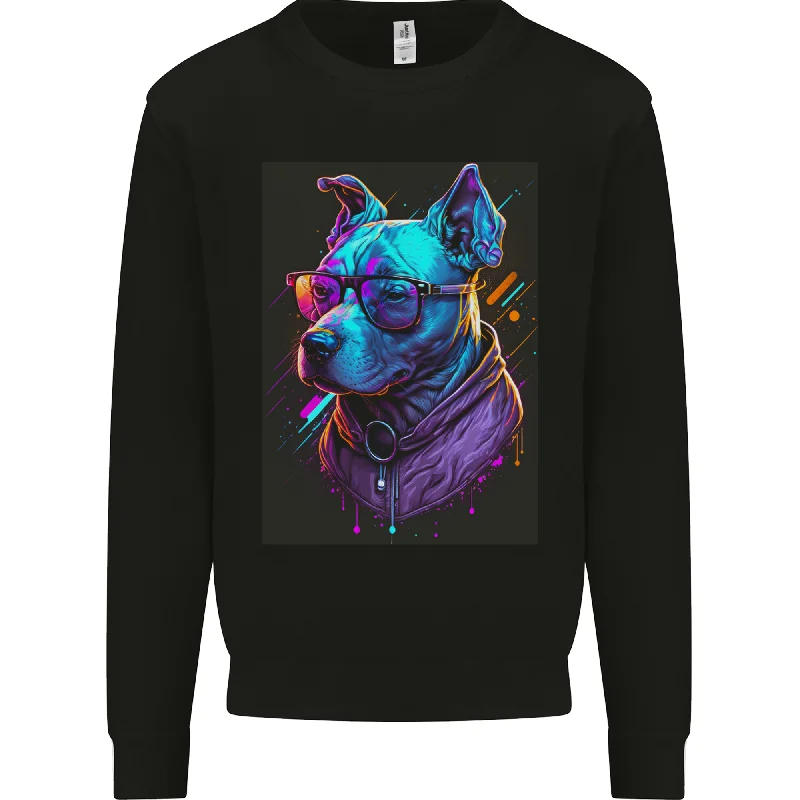 A Cool Staffy Staffordshire Bull Terrier Dog Mens Sweatshirt Jumper Hoodie with Magnetic Closure Innovative Modern A Cool Staffy Staffordshire Bull Terrier Dog Mens Sweatshirt Jumper Hoodie with Magnetic Closure Innovative Modern