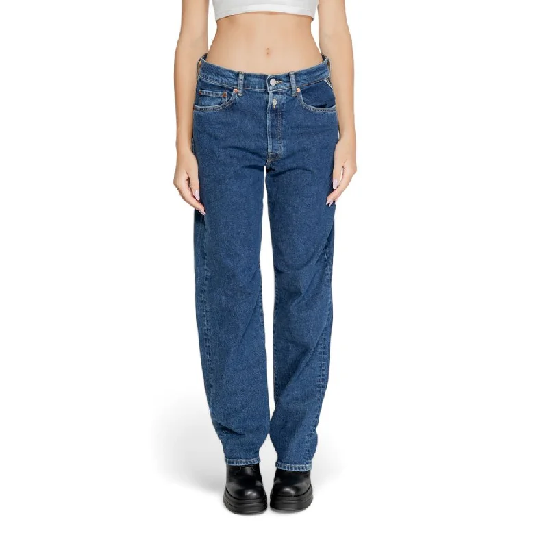 Replay  Cotton Jeans & Women's Pant Classic Black Denim Jeans