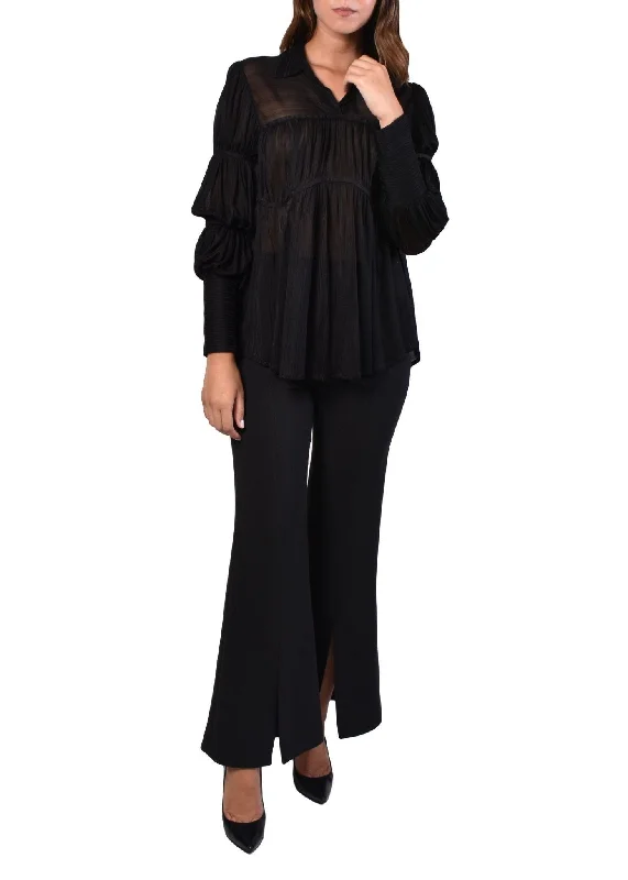 Transparent Blouse Modern Oversized Blouse