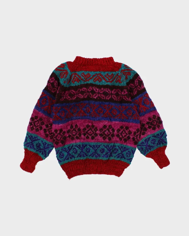 One Of A Kind Bolivian Wool Jumper - M Layered Multi-layer Single Layer
