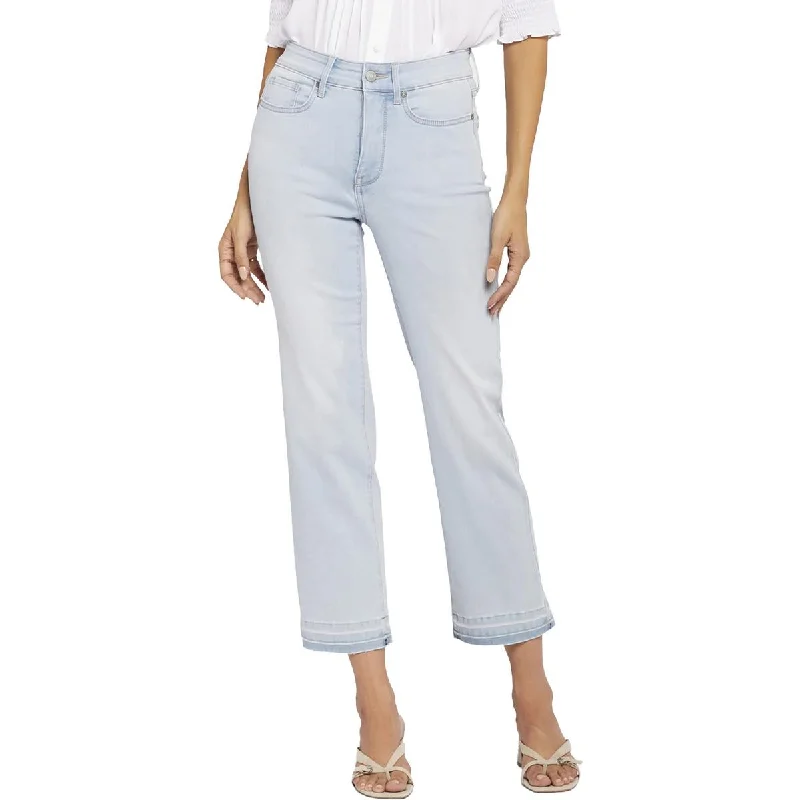 Womens Ankle Straight Leg Straight Leg Jeans Elegant High-Waisted Flared Jeans