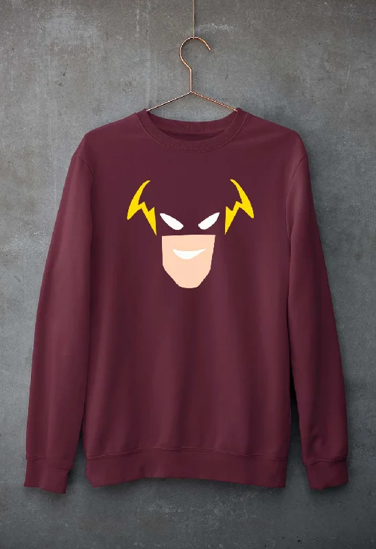 Flash Superhero Unisex Sweatshirt for Men/Women Hoodie with Stripes Bold Sporty