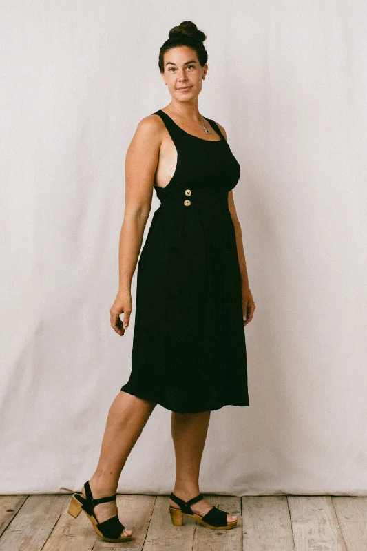 Brigid Jumper in Black Cashmere Blend Cotton Blend Poly Blend