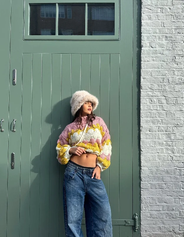 Honeybee Sweetheart Chunky Knit Jumper Anti-Pilling Anti-Shrink Durable
