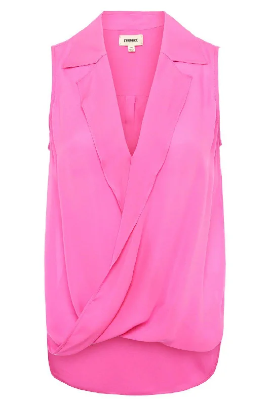 Freja Blouse - Sugar Plum Delicate Pleat Blouse