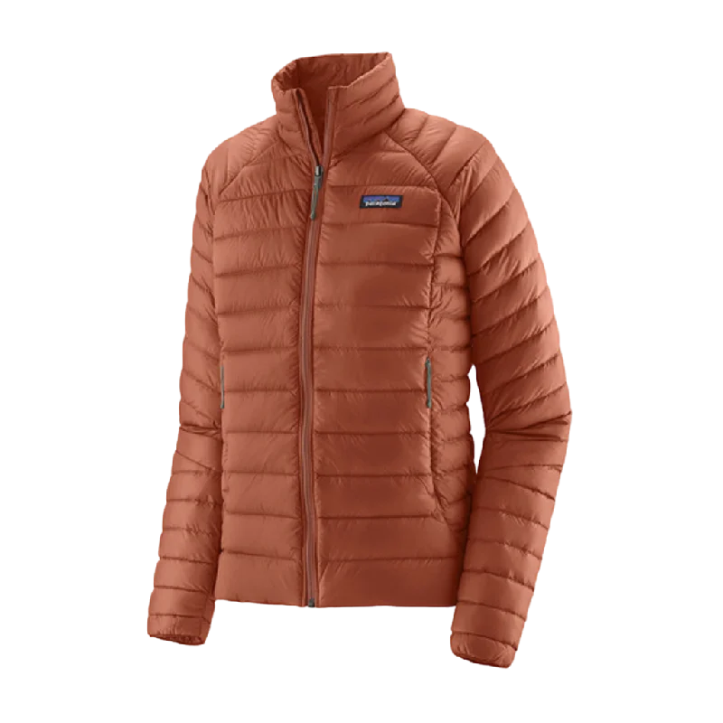 Patagonia Women's Down Sweater Jacket Real Fur Shearling Chenille