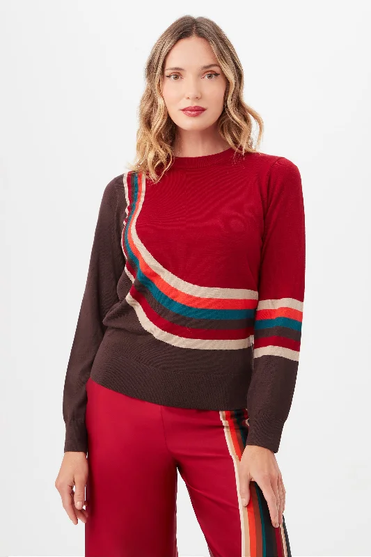 Kimberley Sweater Herringbone Houndstooth Plaid