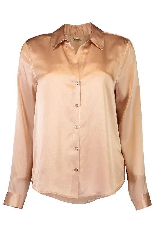 Tyler Blouse - Dusty Pink Cotton Casual Blouse