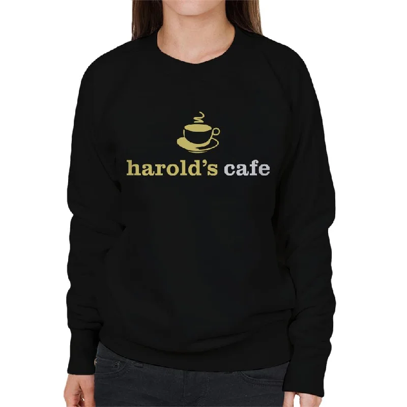 Neighbours Harolds Cafe Women's Sweatshirt Hoodie with Tied Waist Feminine Flattering Neighbours Harolds Cafe Women's Sweatshirt Hoodie with Tied Waist Feminine Flattering