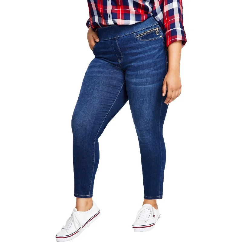 Plus Womens High Waist Slimming Skinny Jeans Stylish High-Waist Jeans
