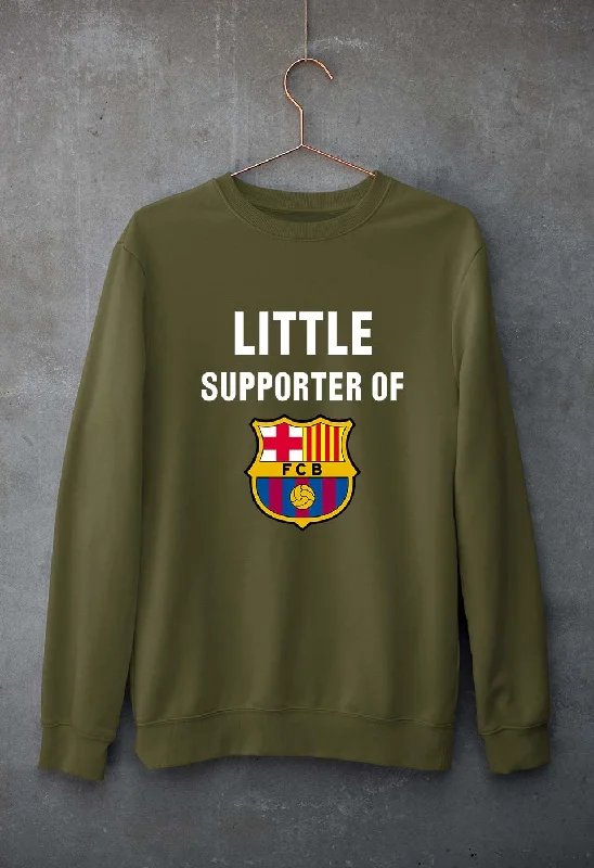Little Supporter Barcelona Unisex Sweatshirt for Men/Women Cotton Hoodie Fleece Lining Warmth Little Supporter Barcelona Unisex Sweatshirt for Men/Women Cotton Hoodie Fleece Lining Warmth