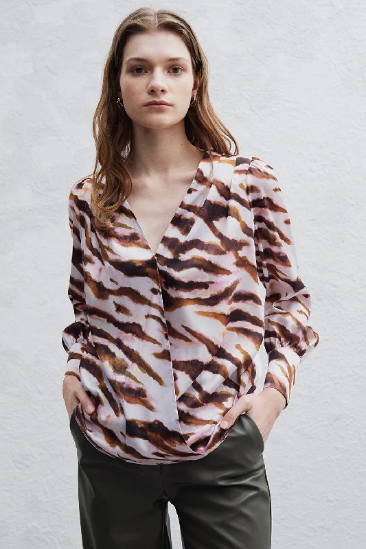 Iness Blouse Sleeveless Chiffon Blouse