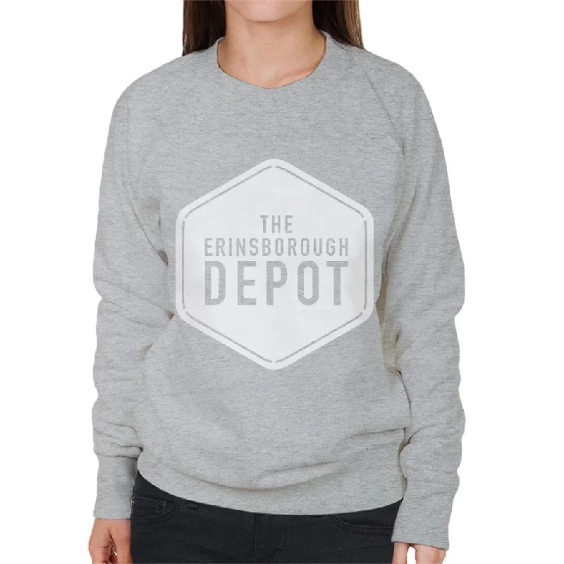 Neighbours The Erinsborough Depot White Logo Women's Sweatshirt Hoodie with Patch Decorative Personalized Neighbours The Erinsborough Depot White Logo Women's Sweatshirt Hoodie with Patch Decorative Personalized