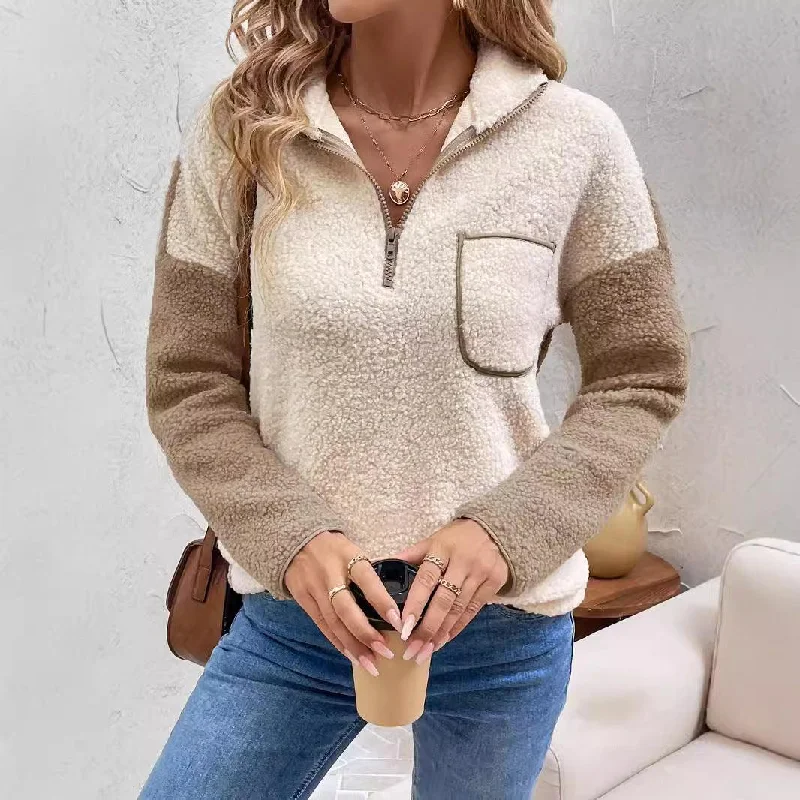 Ladies Polar Fleece Long Sleeves Blouse 3552 Elegant Silk Blouse