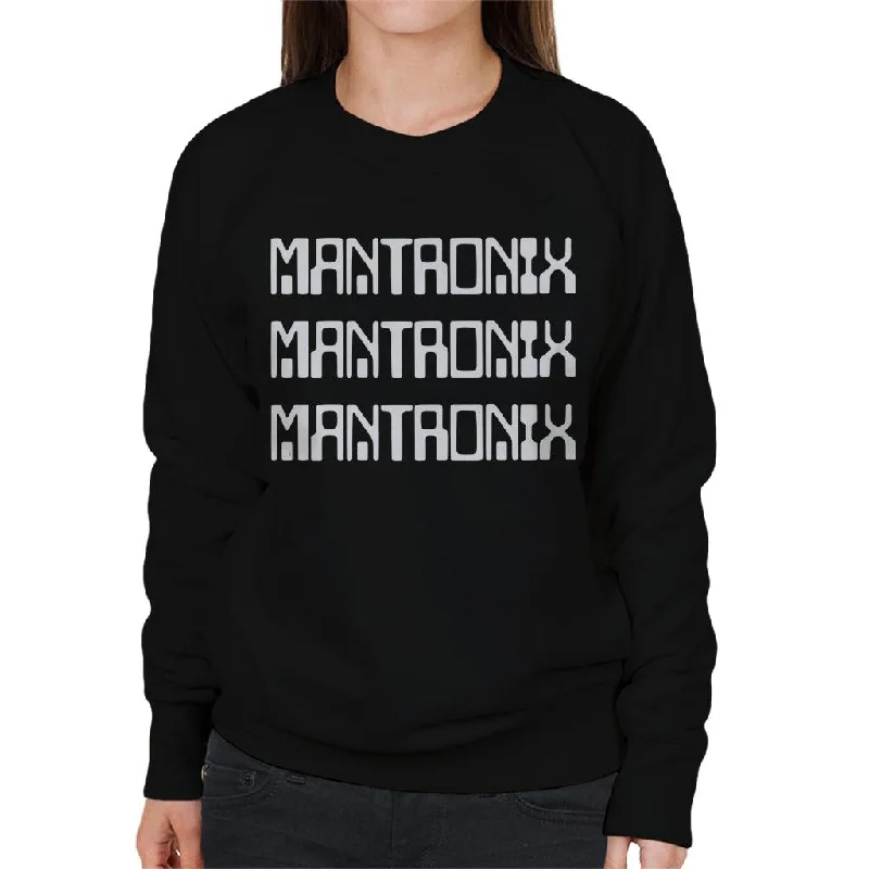 Mantronix White The Album Cover Women's Sweatshirt Hoodie with Zipper Placket Modern Functional Mantronix White The Album Cover Women's Sweatshirt Hoodie with Zipper Placket Modern Functional