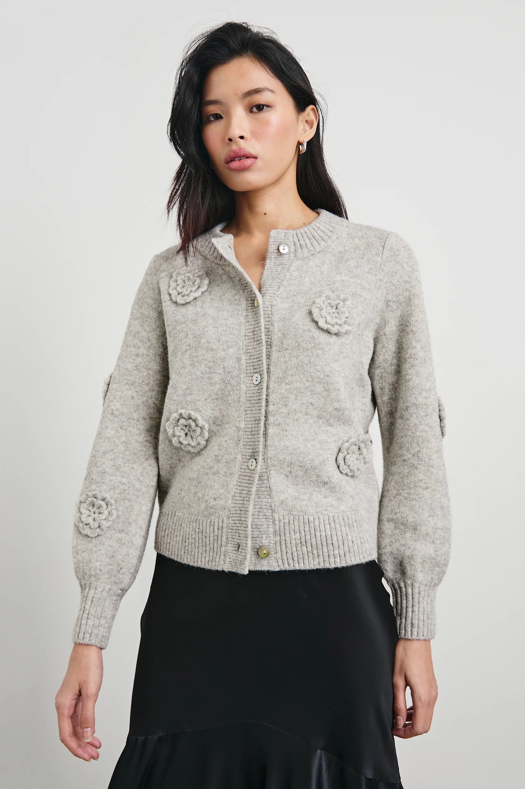 Francesca Sweater Satin Blend Silk Blend Wool Blend