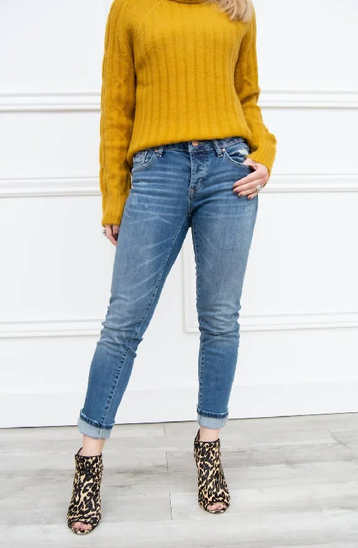 Erin Slim Straight Ankle Jean In Reeve Fashionable Slim Fit Jeans