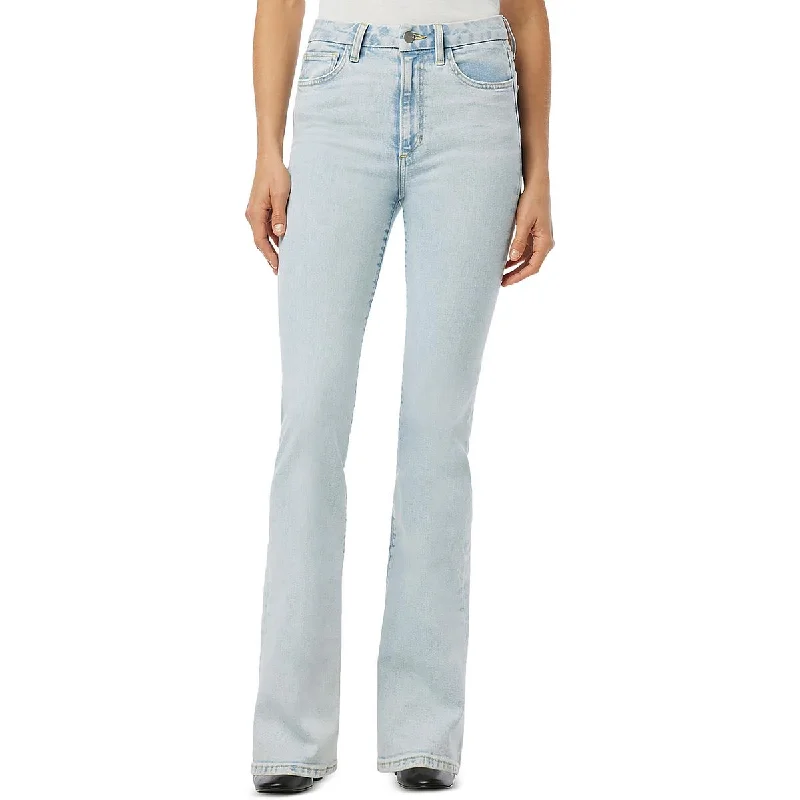 Womens High Rise Curvy Bootcut Jeans Stylish Plus Size Denim Jeans