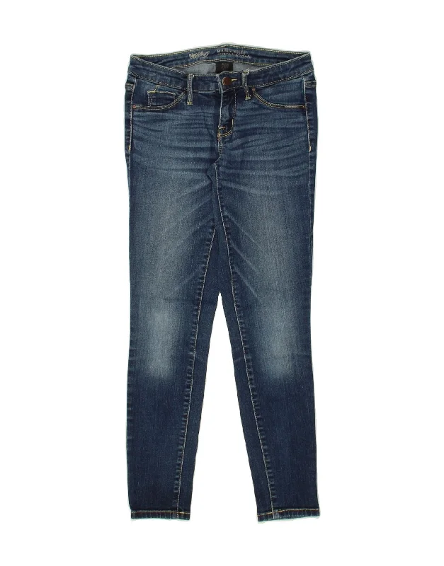 MOSSIMO Womens Mid Rise Jegging Jeans US 0 XS W25 L26  Blue Cotton Fashionable White Denim Jeans