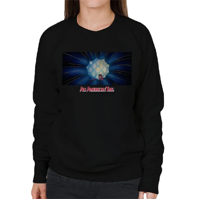 An American Tail Fievel Sobbing Women's Sweatshirt Hoodie Jacket Zipper Layering
