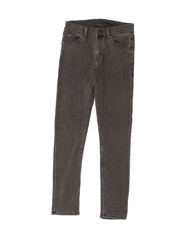 CHEAP MONDAY Womens Skinny Jeans W29 L30 Grey Comfortable Flare Leg Jeans