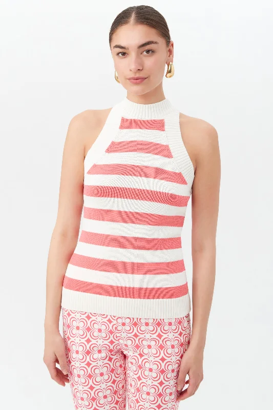 Mariquita Sleeveless Sweater Welt Pockets Slit Pockets Flap Pockets