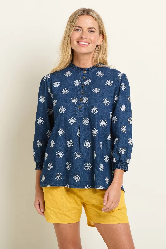Daisy Blouse Feminine Tie Blouse