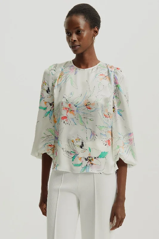 Sheyla Blouse Gathered Detail Blouse