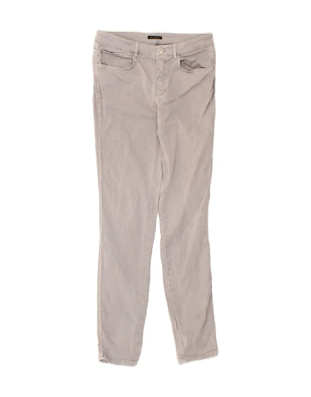 MASSIMO DUTTI Womens Slim Jeans W29 L30 Grey Fashionable Raw Edge Jeans
