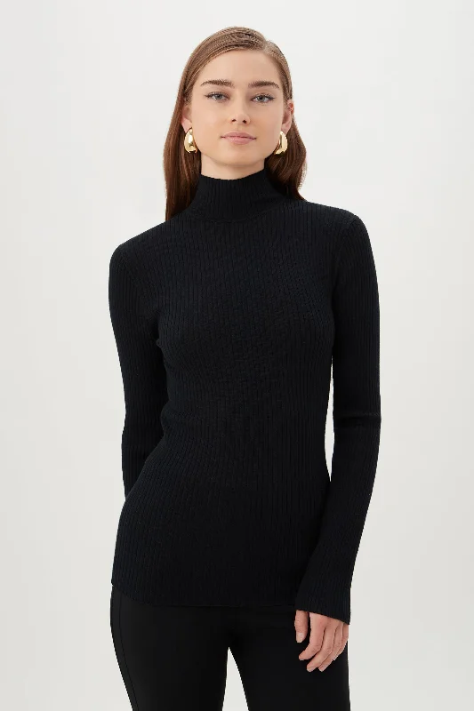 Hempstead Sweater Zippered Front Buttoned Front Snap Front