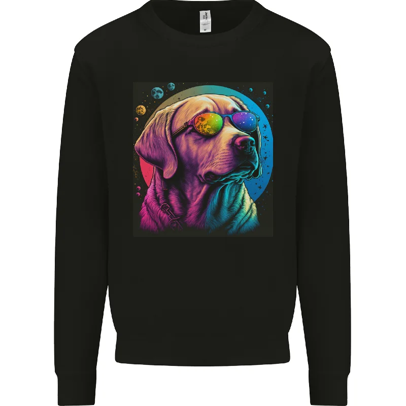 A Cool Golden Retriever With Glasses Dog Mens Sweatshirt Jumper Hoodie with Camouflage Military Edgy A Cool Golden Retriever With Glasses Dog Mens Sweatshirt Jumper Hoodie with Camouflage Military Edgy