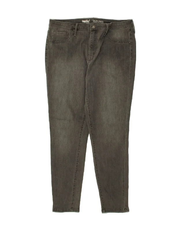 MOSSIMO Womens High Rise Jegging Jeans US 14 Large W32 L27 Grey Fashionable Distressed Jeans MOSSIMO Womens High Rise Jegging Jeans US 14 Large W32 L27 Grey Fashionable Distressed Jeans