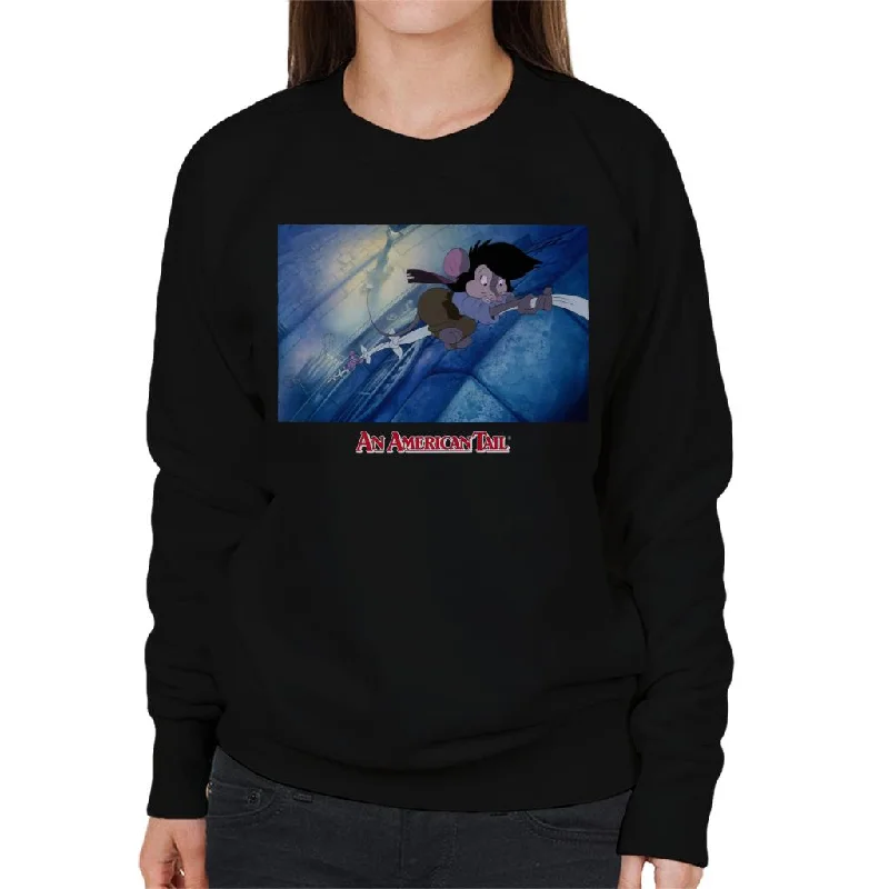 An American Tail Toni Toponi Rope Women's Sweatshirt Hoodie with Pattern Geometric Abstract An American Tail Toni Toponi Rope Women's Sweatshirt Hoodie with Pattern Geometric Abstract