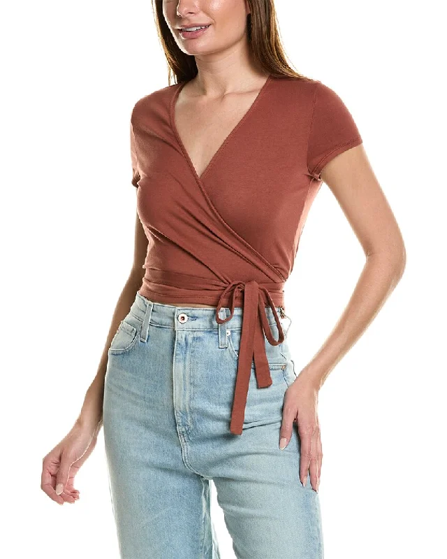 AG Jeans Kyaryo Wrap Top Classic Black Denim Jeans