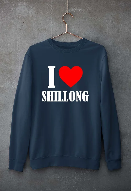 i love shillong Unisex Sweatshirt for Men/Women Oversized Hoodie Comfort Casual