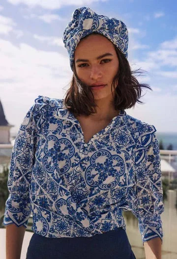 Elysian Blouse Feminine Tie Blouse