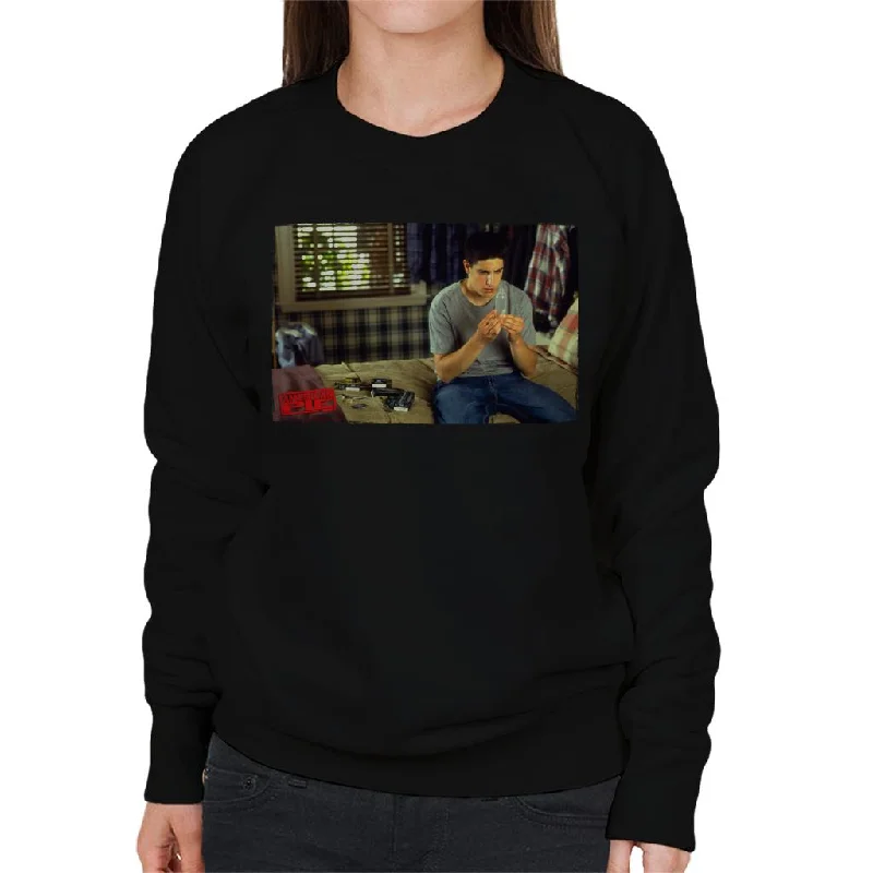 American Pie Jims Protection Women's Sweatshirt Hoodie with Belted Waist Structured Tailored American Pie Jims Protection Women's Sweatshirt Hoodie with Belted Waist Structured Tailored