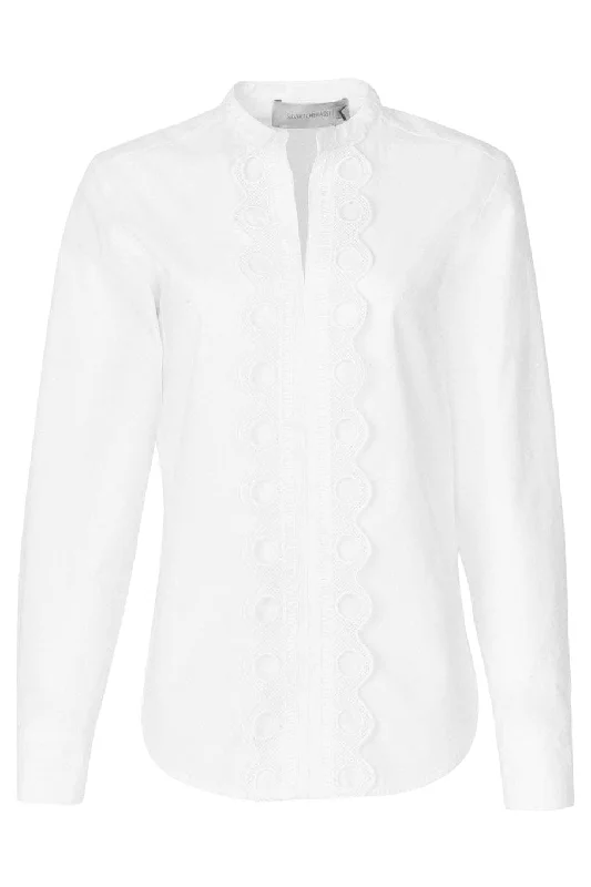 Georgina Blouse Collared Satin Blouse