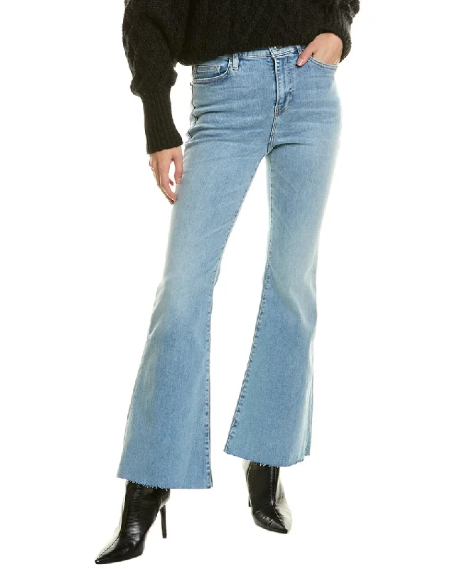 FRAME Denim Le Easy Colorado Flare Jean Chic Rip-Detail High-Waist Jeans