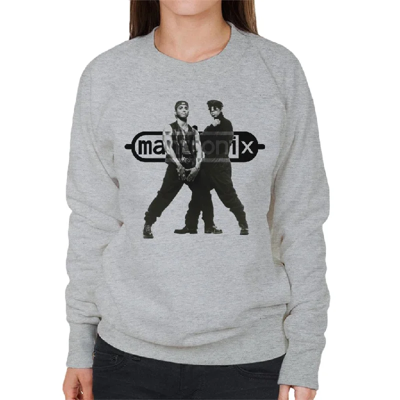 Mantronix Duo Shot Women's Sweatshirt Hoodie with Print Artistic Unique