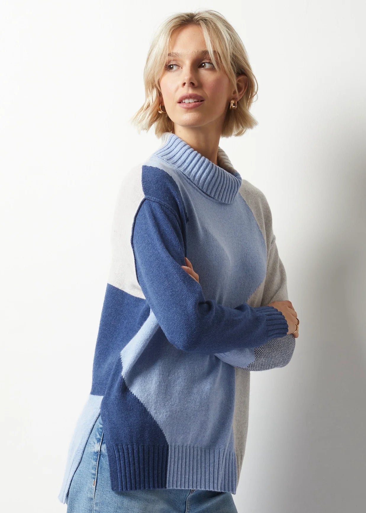 Women's Ziggy Zag Sweater Wool Sweater Cotton Sweater Cashmere Sweater