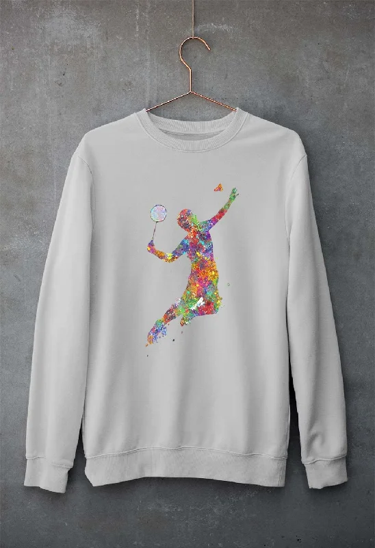 Badminton Unisex Sweatshirt for Men/Women Hoodie with Lining Warm Insulated
