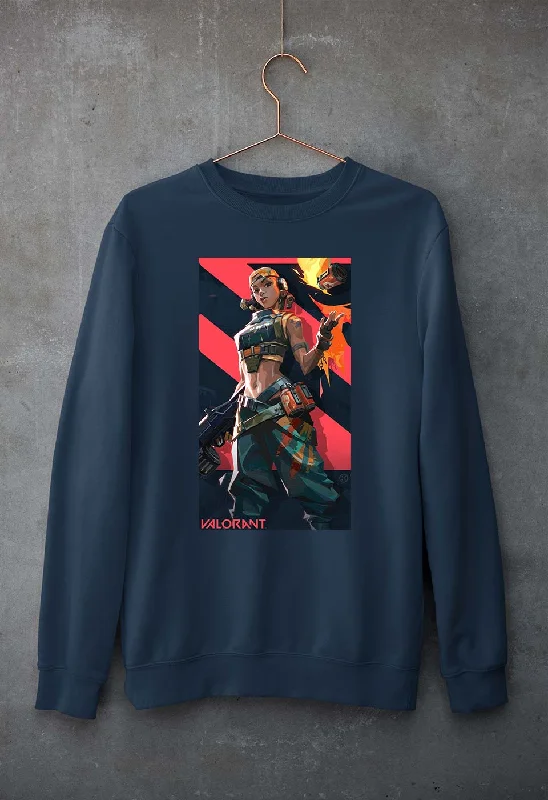 valorant Unisex Sweatshirt for Men/Women Hoodie with Crew Neck Simple Timeless