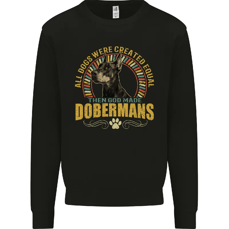 A Dobermans Dog Mens Sweatshirt Jumper Hoodie Crop Top Short Trendy