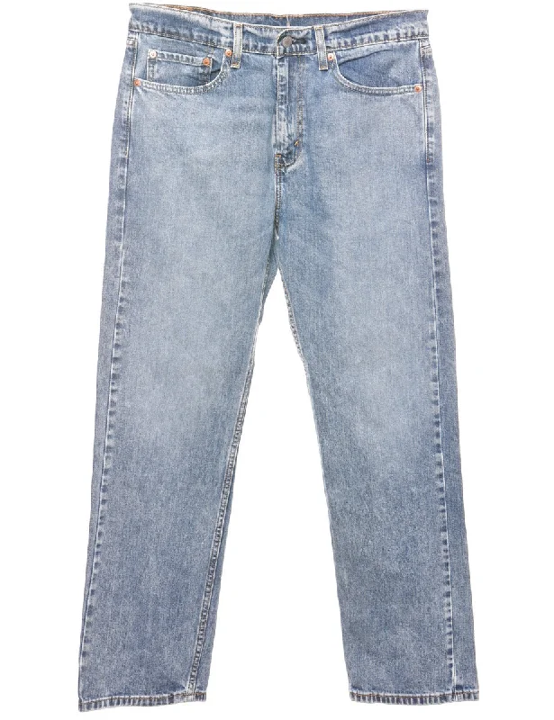 Levi's 505 Light Wash Jeans - W33 L30 Comfortable Stretch Fit Jeans