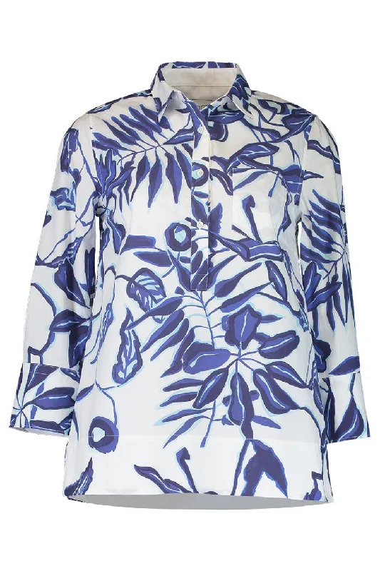 Jackie Blouse Asymmetric Hem Blouse