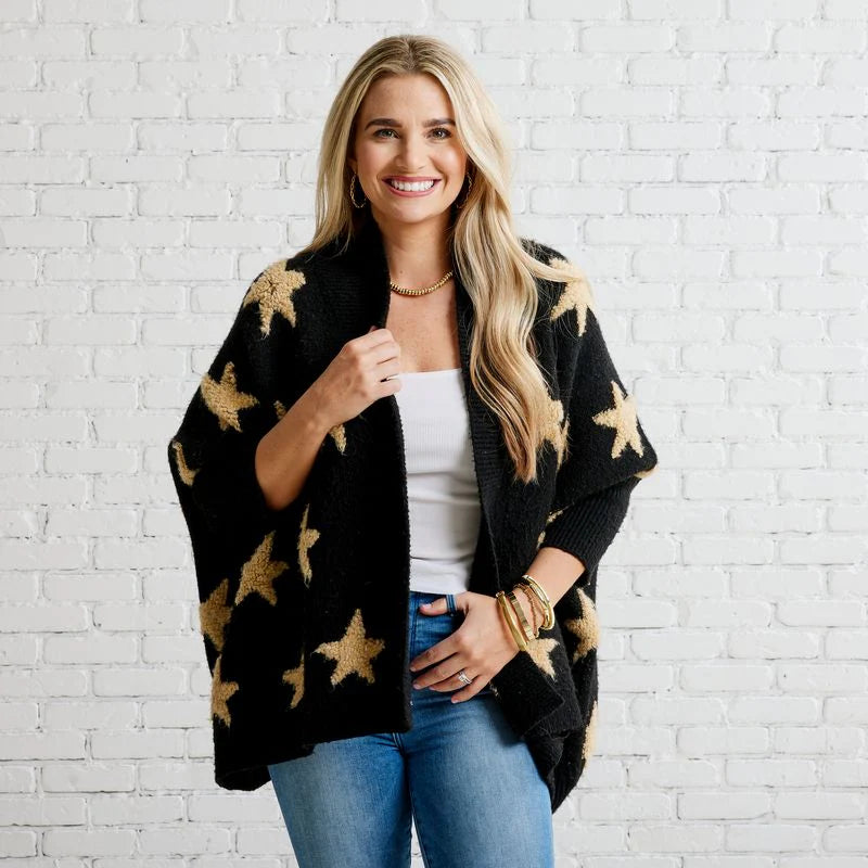 Cape Star Sweater Long Sweater Short Sweater Cropped Sweater