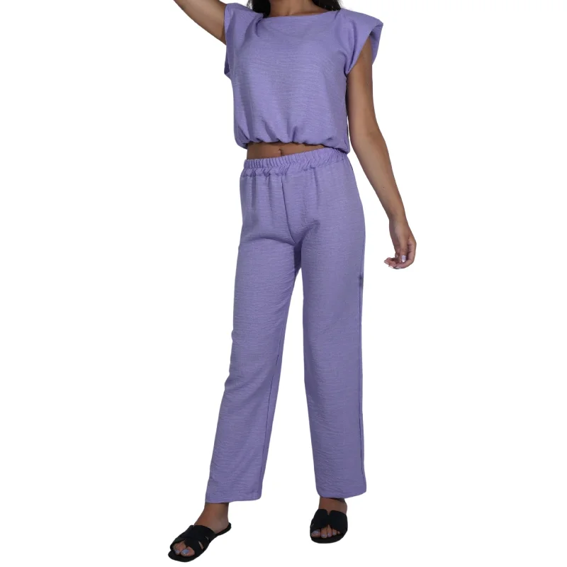 2 PC Pant And Top Set Elegant Trouser Pants
